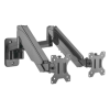 soporte monitor manhattan universal pared para 2 monitores 17" a 32" pistón hasta 8 kg