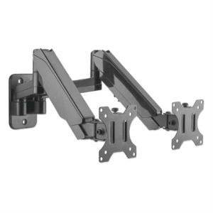 soporte monitor manhattan universal pared para 2 monitores 17" a 32" pistón hasta 8 kg