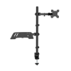 soporte monitor manhattan escritorio para 13" a 32"/laptop 10" a 17" hasta 8 kg altura ajustable