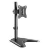 soporte monitor manhattan de escritorio para lcd 17" a 27" hasta 7kg inclinación/altura ajustable color negro