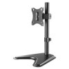soporte monitor manhattan de escritorio para lcd 17" a 27" hasta 7kg inclinación/altura ajustable color negro