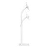 soporte de suelo manhattan antirrobo para tablet/ipad 7.9" a 11" altura 790 a 1190mm color blanco