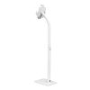 soporte de suelo manhattan antirrobo para tablet/ipad 7.9" a 11" altura 790 a 1190mm color blanco