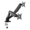 soporte manhattan de aluminio con pistones de gas p/2 monitores 17 a 32