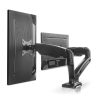 soporte manhattan de aluminio con pistones de gas p/2 monitores 17 a 32