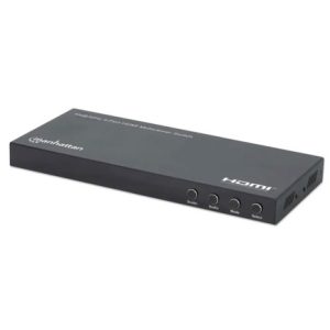 switch multiviewer hdmi manhattan de 4 puertos 4k
