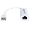 adaptador manhattan fast ethernet usb 2.0 alta velocidad 10/100 color blanco