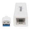 adaptador manhattan súper velocidad usb 3.0 a rj 45 gb ethernet color blanco