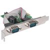 tarjeta serial manhattan pci express 2 puertos db9