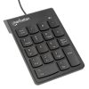 teclado numérico manhattan alámbrico usb 18 teclas color negro