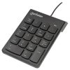 teclado numérico manhattan alámbrico usb 18 teclas color negro