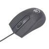 kit teclado y mouse manhattan Óptico cableado 1000 ppp color negro