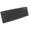 kit teclado y mouse manhattan Óptico cableado 1000 ppp color negro