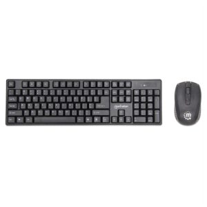 teclado y mouse manhattan optico inalambrico combo