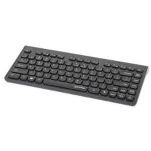 teclado chocolate inalambrico manhattan 2.4g negro