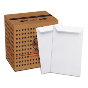 sobre bolsa nassa 2330 bond blanco 23cmx30.5cm 90g solapa engomada c/500