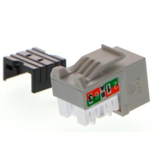 modulo sin blindaje nexxt solutions keystone jack cat6 tipo 110 gris