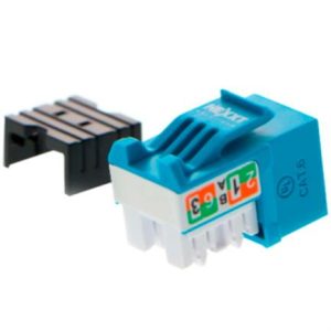 modulo sin blindaje nexxt solutions keystone jack cat6 tipo 110 azul