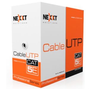 cable nexxt solutions cat5e utp 100mhz 4p cm 305m 24awg gris