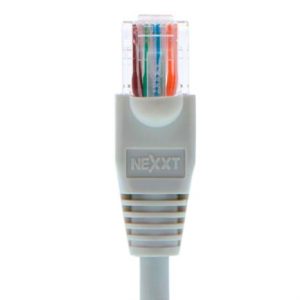 cable de conexión red nexxt solutions cat5e 100 mhz 4.27m 24 awg color gris