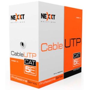 cable nexxt solutions professional cat5e utp 4p cm 305m azul