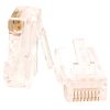 conectores modulares nexxt solutions aw102nxt01 conector rj45 oro sobre níquel 30µ cat 5e sin blindaje (100 pzas)