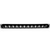 panel de conexión red nexxt solutions para rack cat6a 24 puertos modular blindado para s/ftp 1u esmalte negro
