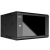 gabinete de pared nexxt solutions npc p9u66b abatible ensamblado 9u 600x550mm 2 ranuras ventilador negro
