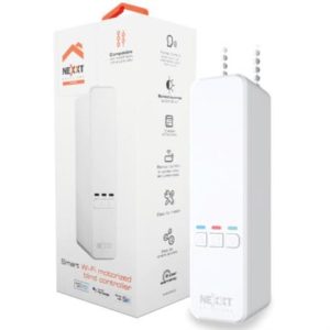 controlador de persianas nexxt home nha b100 control por voz abs blanco