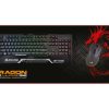 tapete gamer profesional dragon xt xl para teclado/mouse