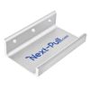jaladera de puerta nextep aluminio 5x3x1.38" accionada con pie incluye tornillos para instalación