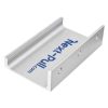 jaladera de puerta nextep aluminio 5x3x1.38" accionada con pie incluye tornillos para instalación