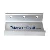jaladera de puerta nextep aluminio 5x3x1.38" accionada con pie incluye tornillos para instalación