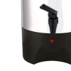 cafetera nextep percoladora industrial 40 tazas acero inoxidable con medidor de agua y auto apagado