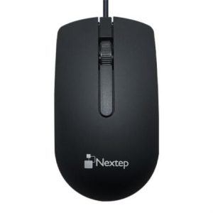 mouse nextep alámbrico usb 1000 dpi color negro