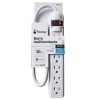 barra multicontacto nextep 6 contactos aterrizados supresor 490j cable 50 cm 16awg
