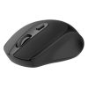 mouse nextep inalámbrico ergónomico usb 1600 dpi batería incluida color negro