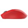 mouse nextep inalámbrico ergónomico usb 1600 dpi batería incluida color rojo