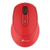 mouse nextep inalámbrico ergónomico usb 1600 dpi batería incluida color rojo
