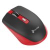 mouse nextep inalámbrico recargable switch encendido 1600 dpi color negro rojo
