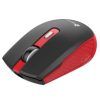 mouse nextep inalámbrico recargable switch encendido 1600 dpi color negro rojo