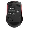 mouse nextep inalámbrico recargable switch encendido 1600 dpi color negro rojo