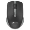 mouse nextep inalámbrico recargable switch encendido 1600 dpi color negro gris
