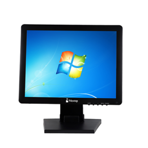 monitor nextep 15" touch screen punto de venta lcd con base