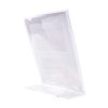 marco para letreros nextep vertical a4 21x29.7cm acrilico transparente