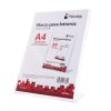 marco para letreros nextep vertical a4 21x29.7cm acrilico transparente