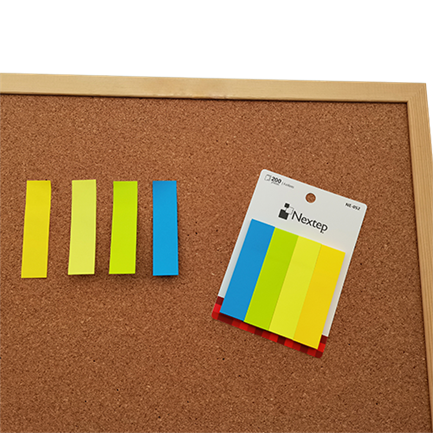 banderitas nextep neon 4 colores 200 piezas c/10 estuches banderitas nextep neon 4 colores 200 piezas c/10 estuches