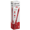 boligrafo nextep gel retractil mediano 0.7mm rojo c/6