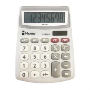 calculadora nextep 8 dígitos semi escritorio solar/batería