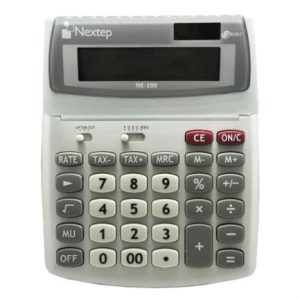 calculadora nextep 12 dígitos escritorio función impuestos solar/batería